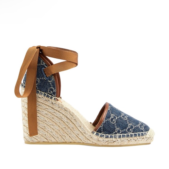Gucci Size 36 1/2 Denim Espadrilles